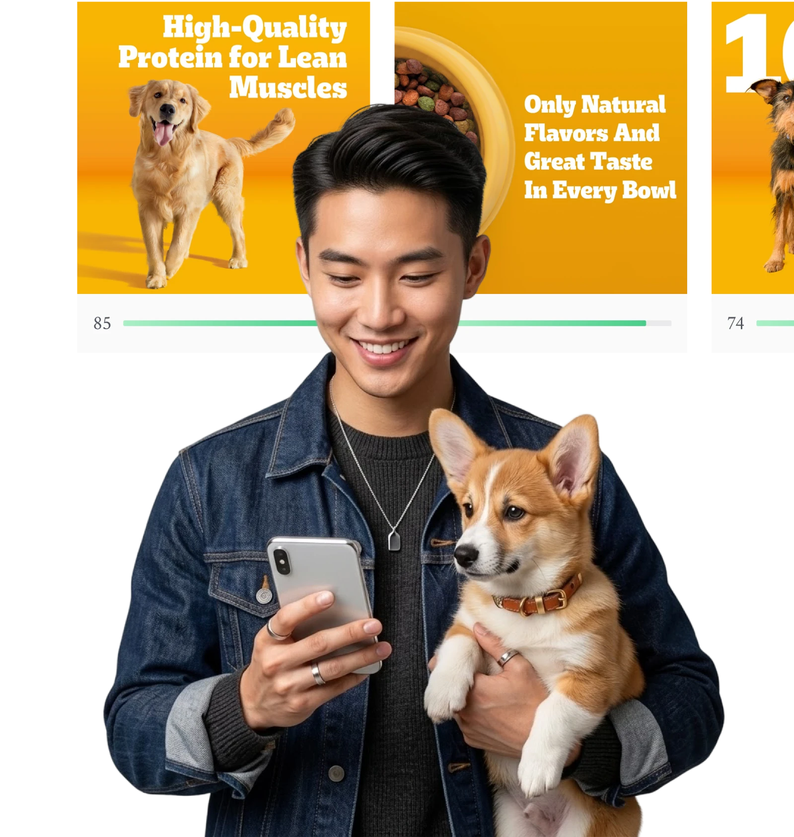 Purina product imagery scored in Vizit